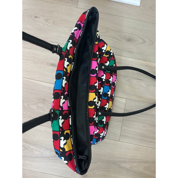 Vintage Mickey & Co Larg Tote Bag Mickey Mouse Heads Disney Honey Fashions - Picture 7 of 13